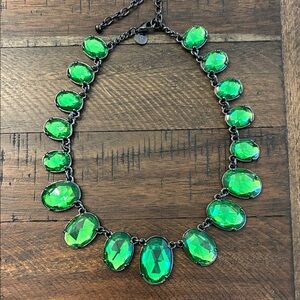 Joan Rivers Classic Collection Elegant Green Gemstone Necklace